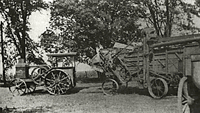 Tractor and Threshing Machine