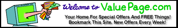 Valuepage 1001 Free Things - Special Offers, Cool Links and Free Gifts
